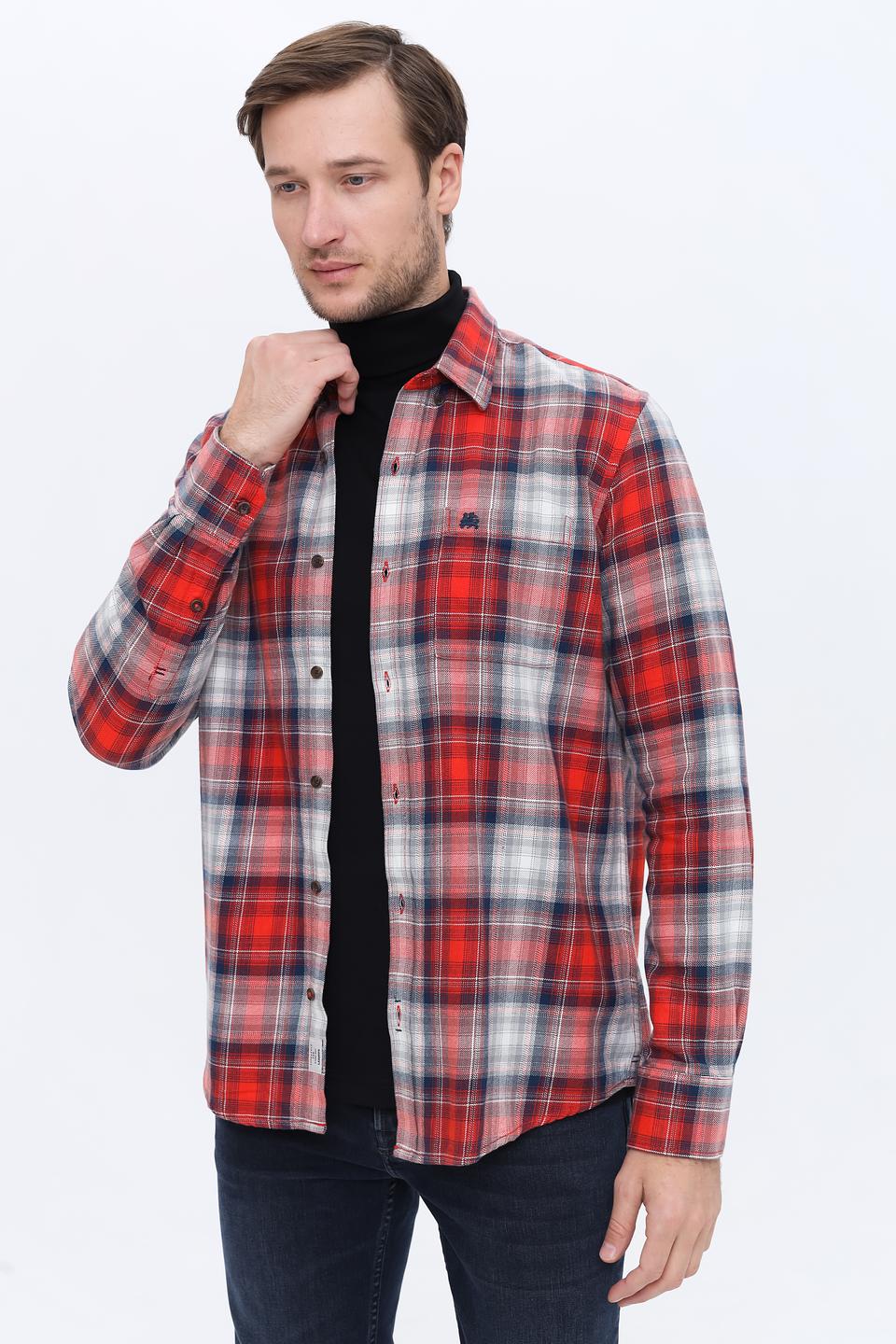Рубашка Lerros клетка красный