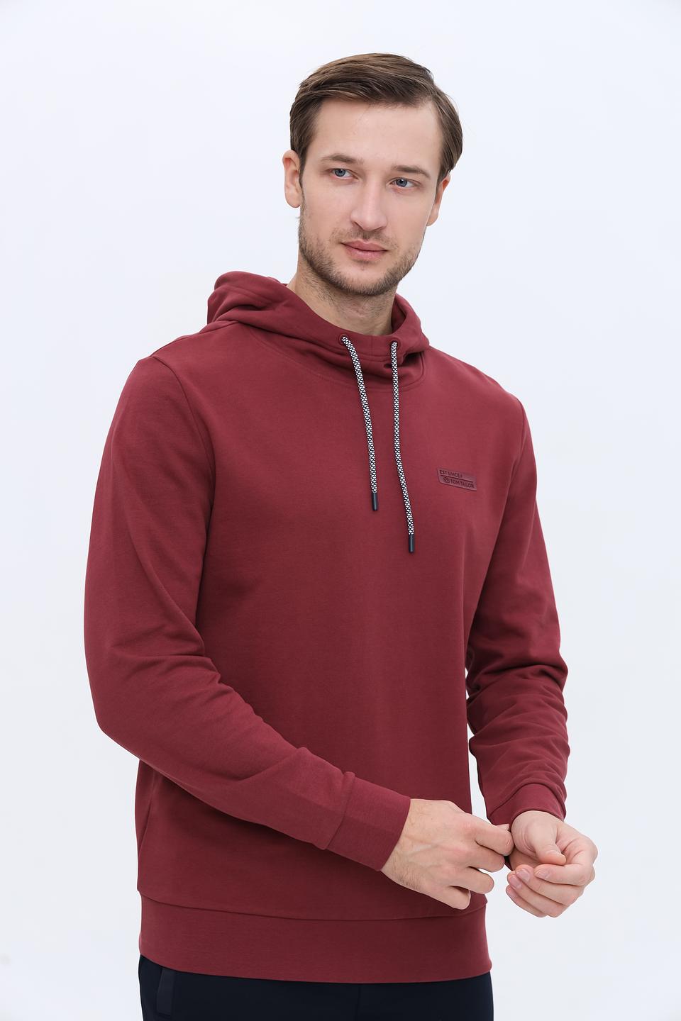 Толстовка Tom Tailor бордовая