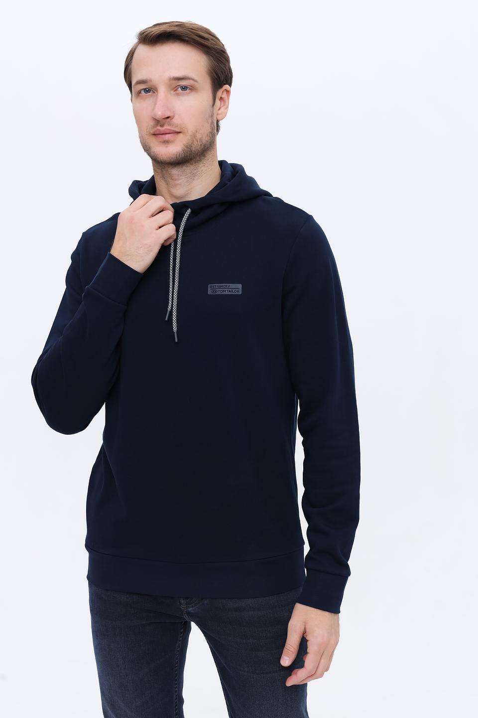 Толстовка Tom Tailor синяя с капюшоном