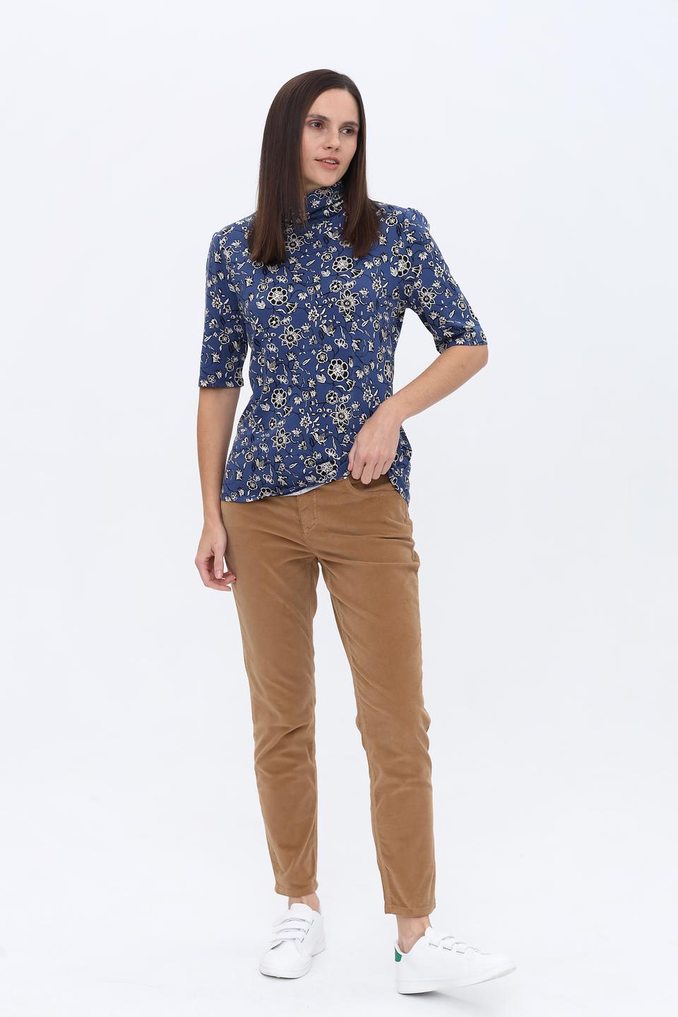 Водолазка More and More с цветочным принтом