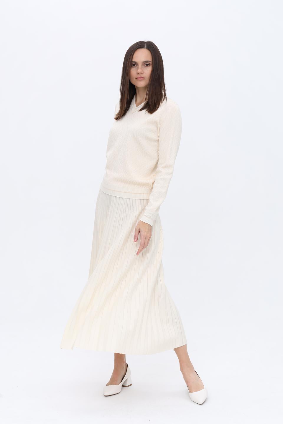 Юбка D. Exterior плиссированная бежевая