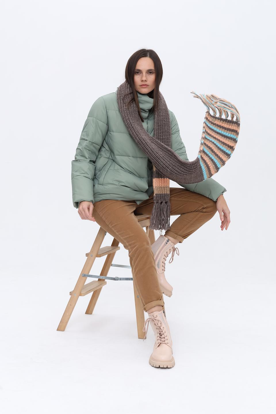 Шарф Seeberger в полоску с бахромой