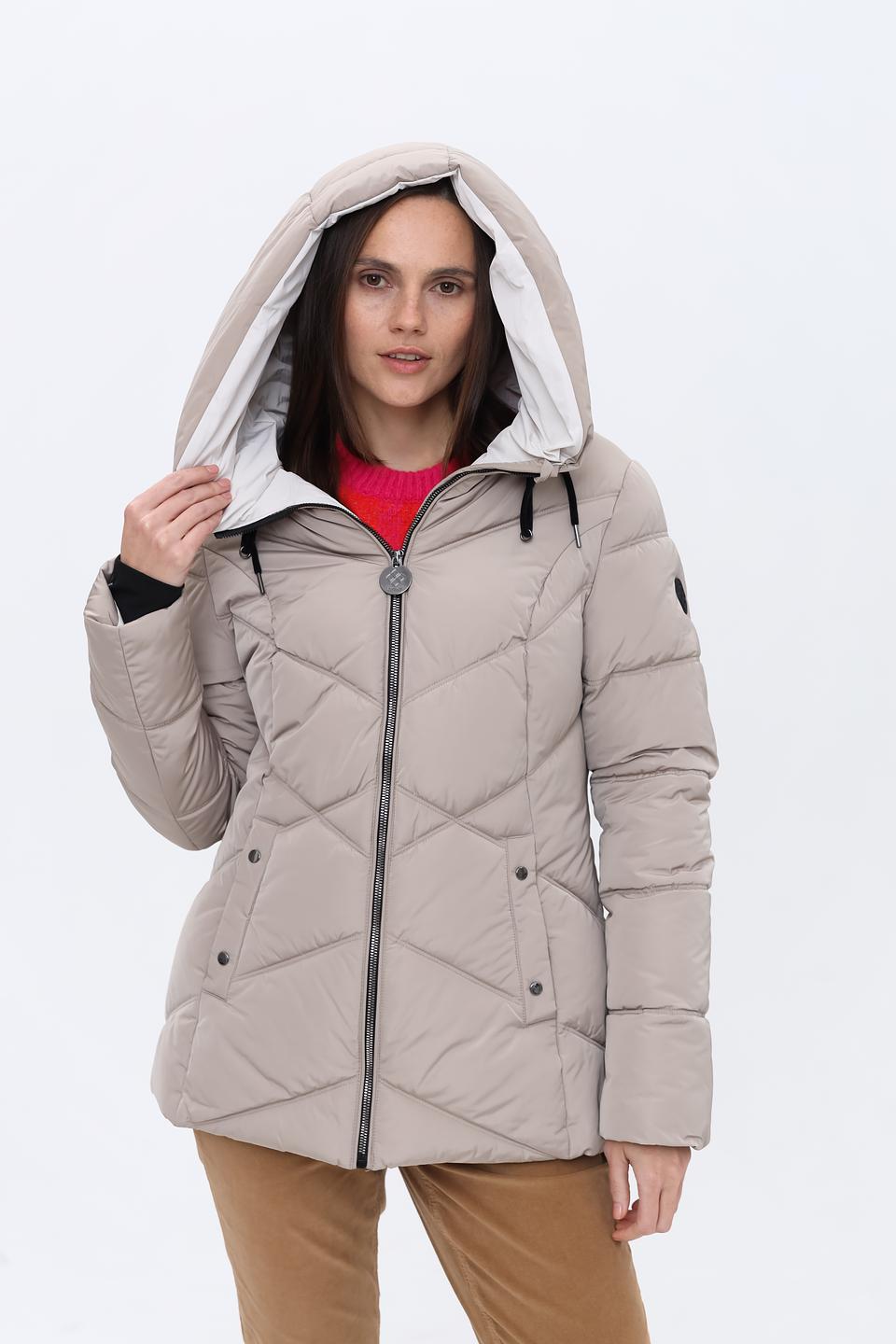 Куртка District стеганая бежевая