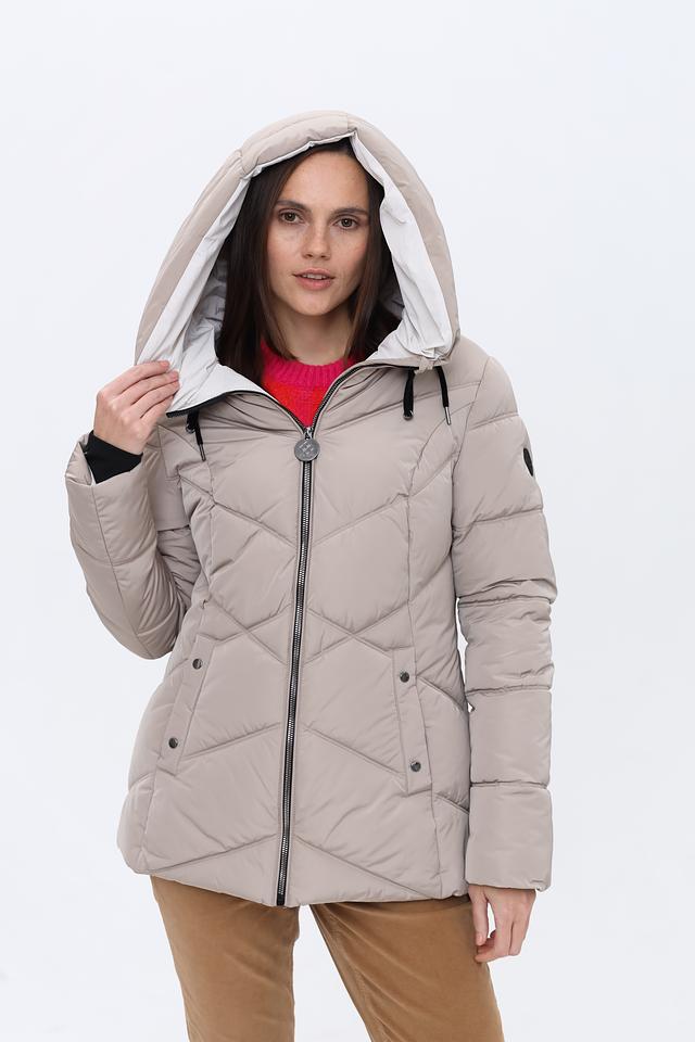 Куртка District стеганая бежевая