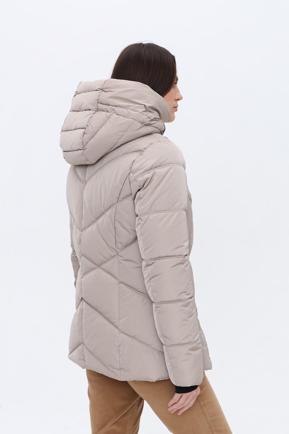 Куртка District стеганая бежевая