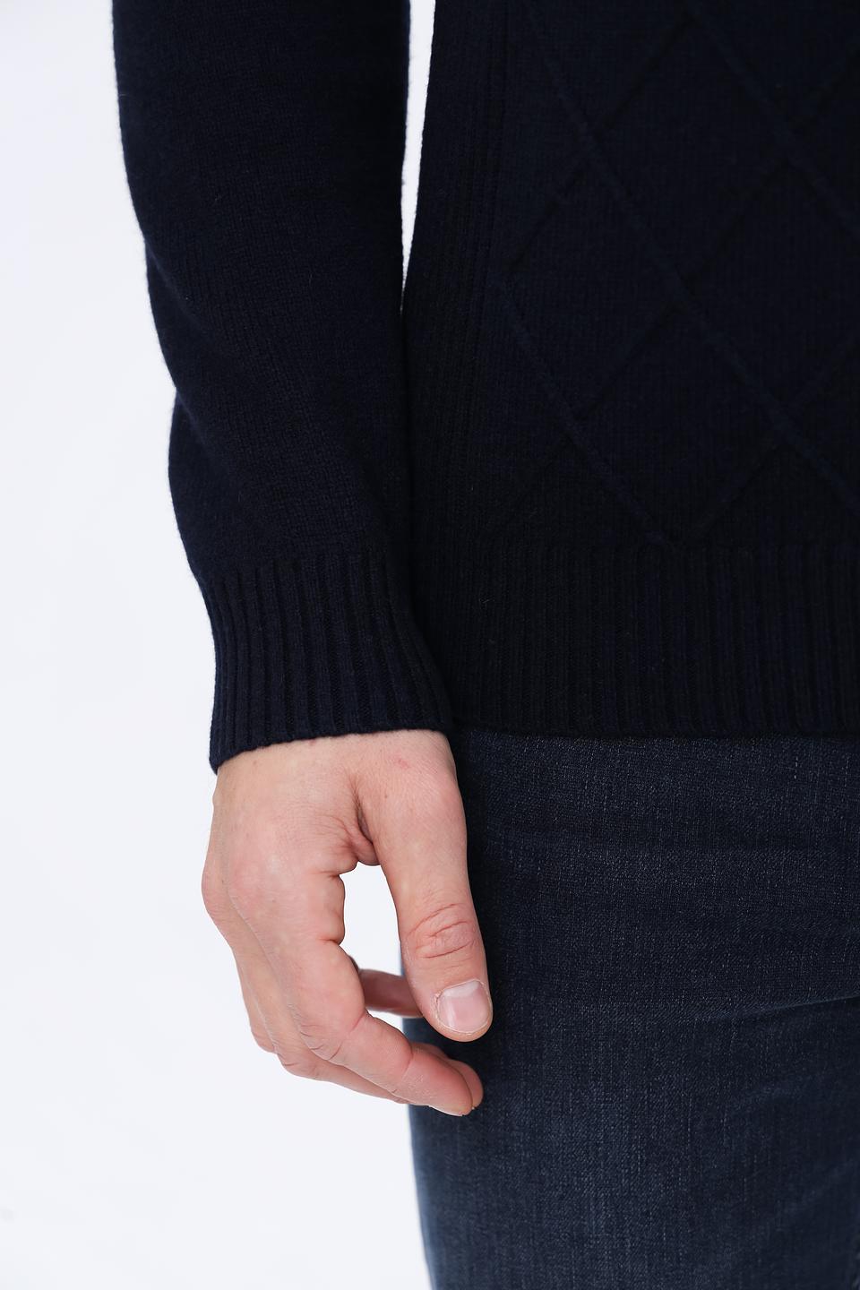 Водолазка Bugatti темно-синяя с узором