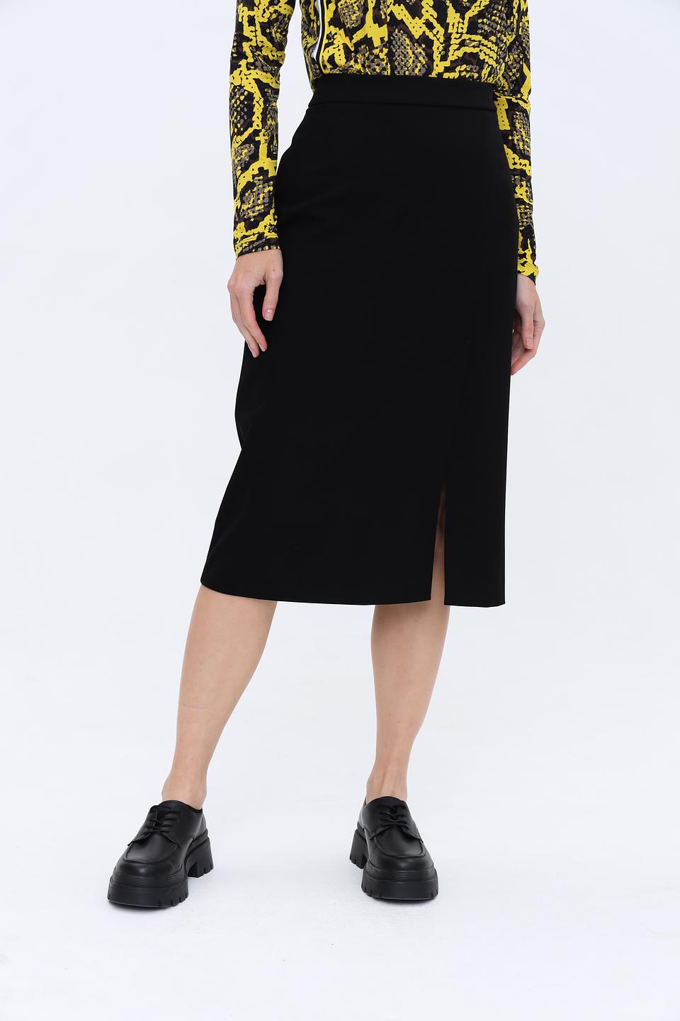 Юбка Gardeur чёрная с разрезом