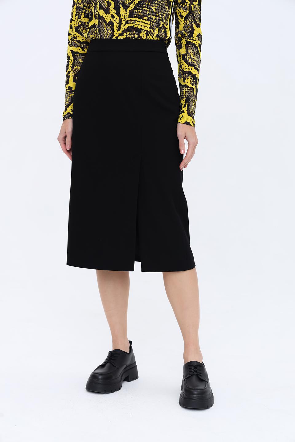 Юбка Gardeur чёрная с разрезом