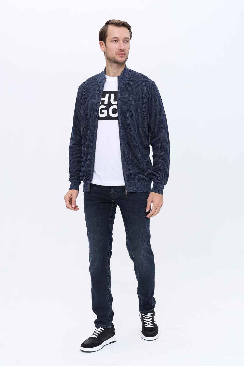 Кардиган Casa Moda синий на молнии