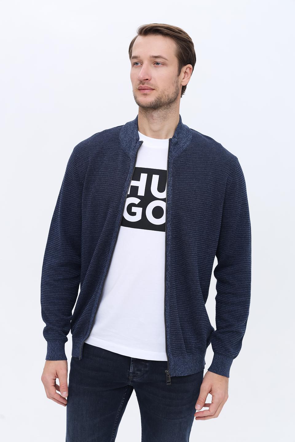 Кардиган Casa Moda синий на молнии