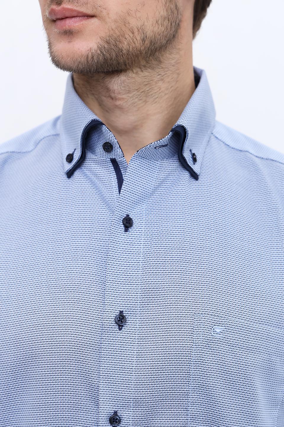 Рубашка Casa Moda голубая приталенная