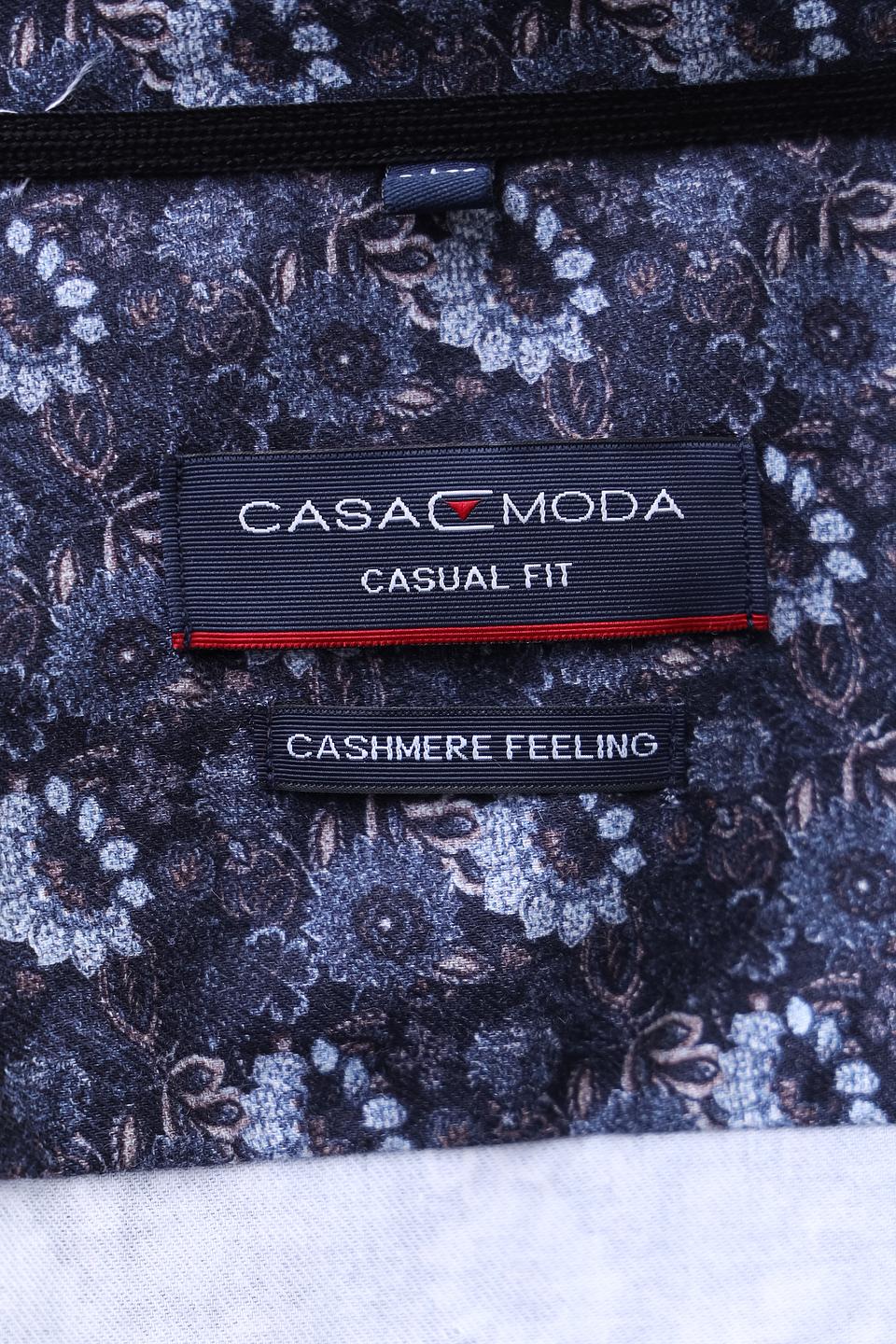 Рубашка Casa Moda с принтом, синяя