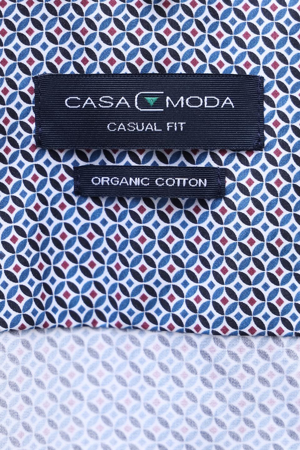 Рубашка Casa Moda с принтом голубой