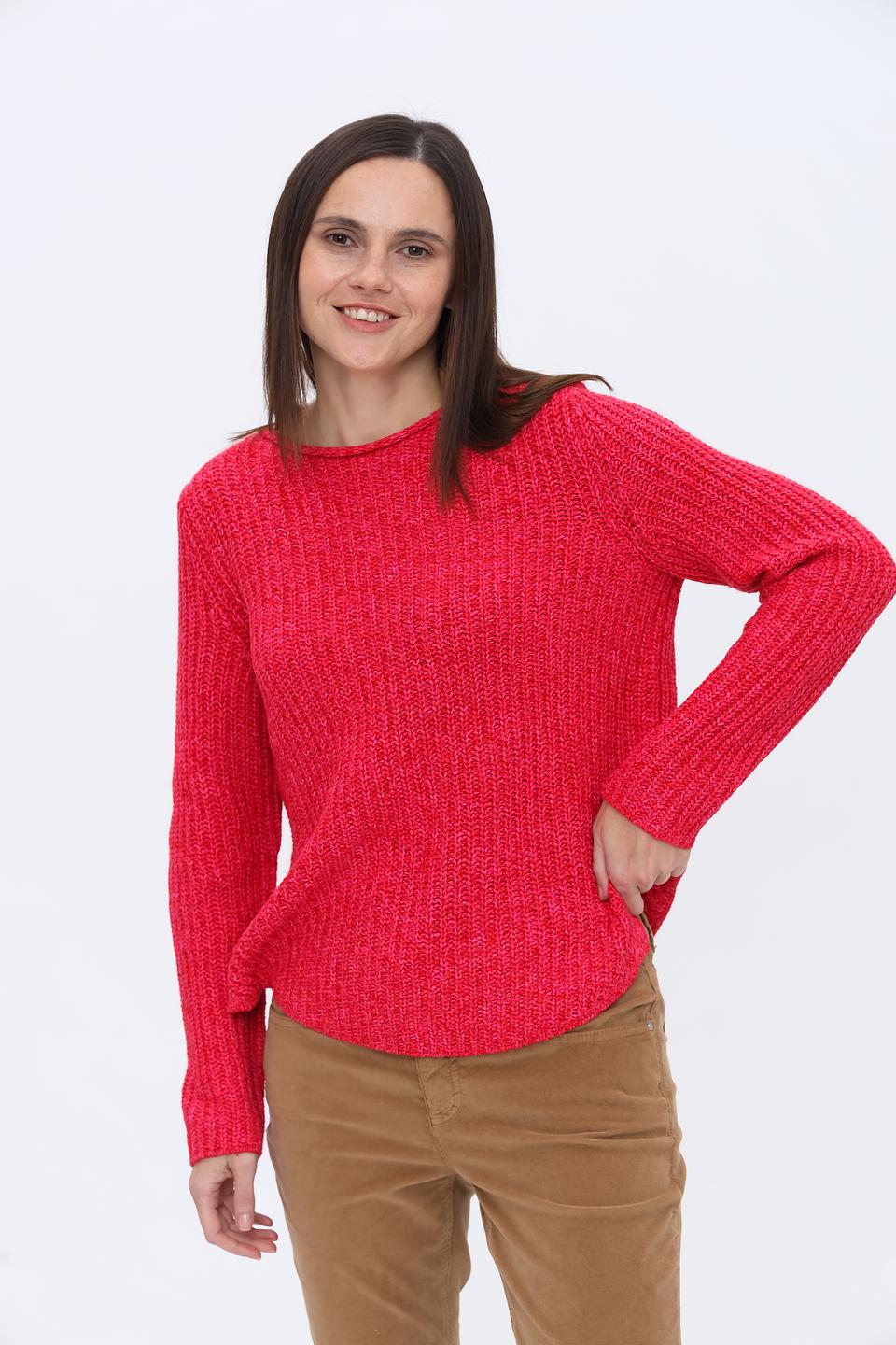 Пуловер Oui малиновый