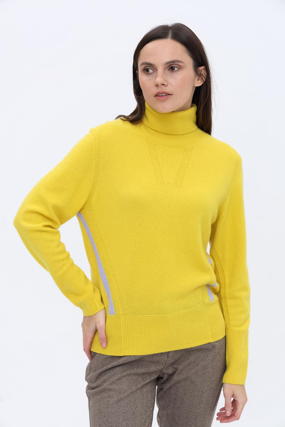Пуловер Marc Cain жёлтый с полосками