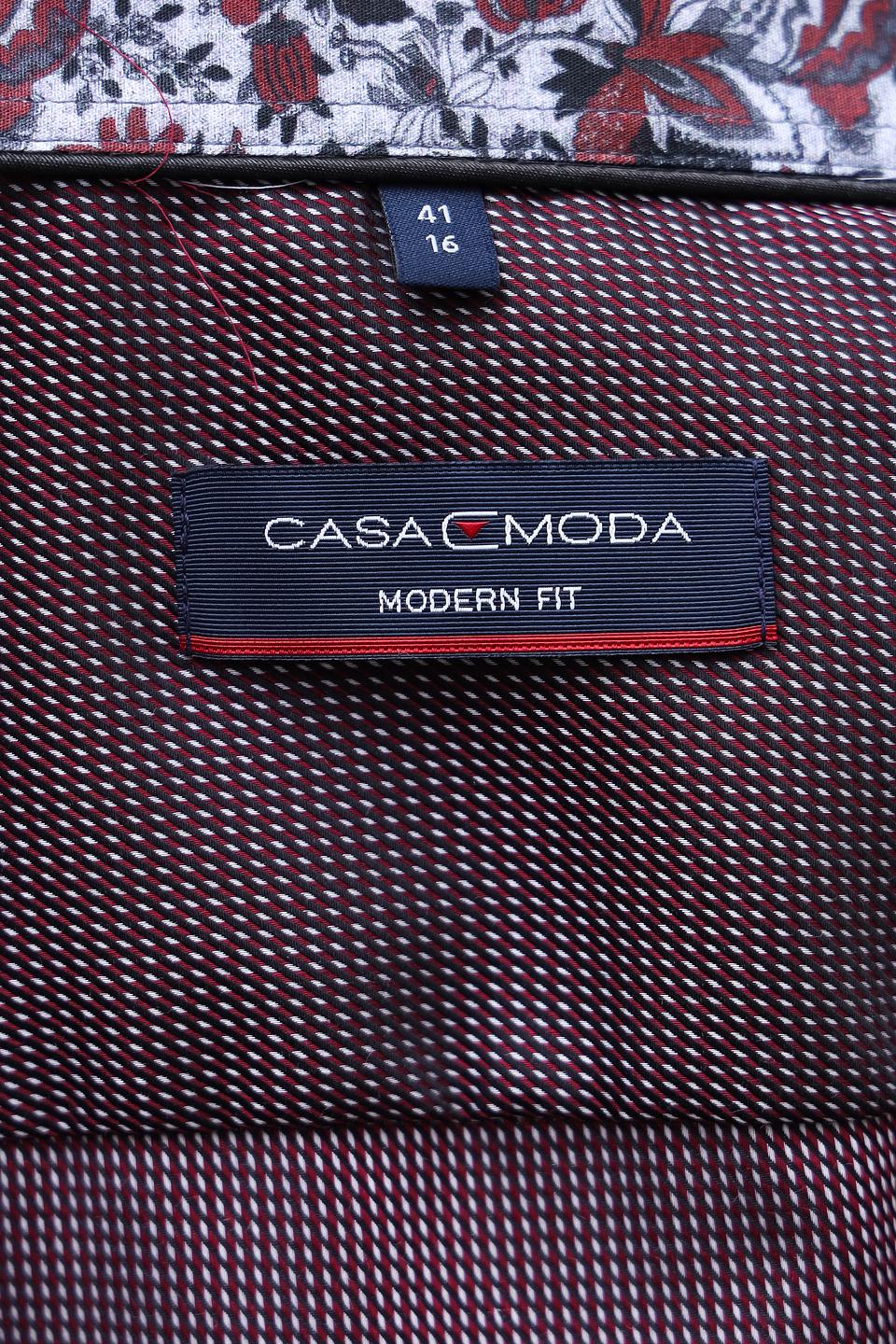 Рубашка Casa Moda с узором бордовый
