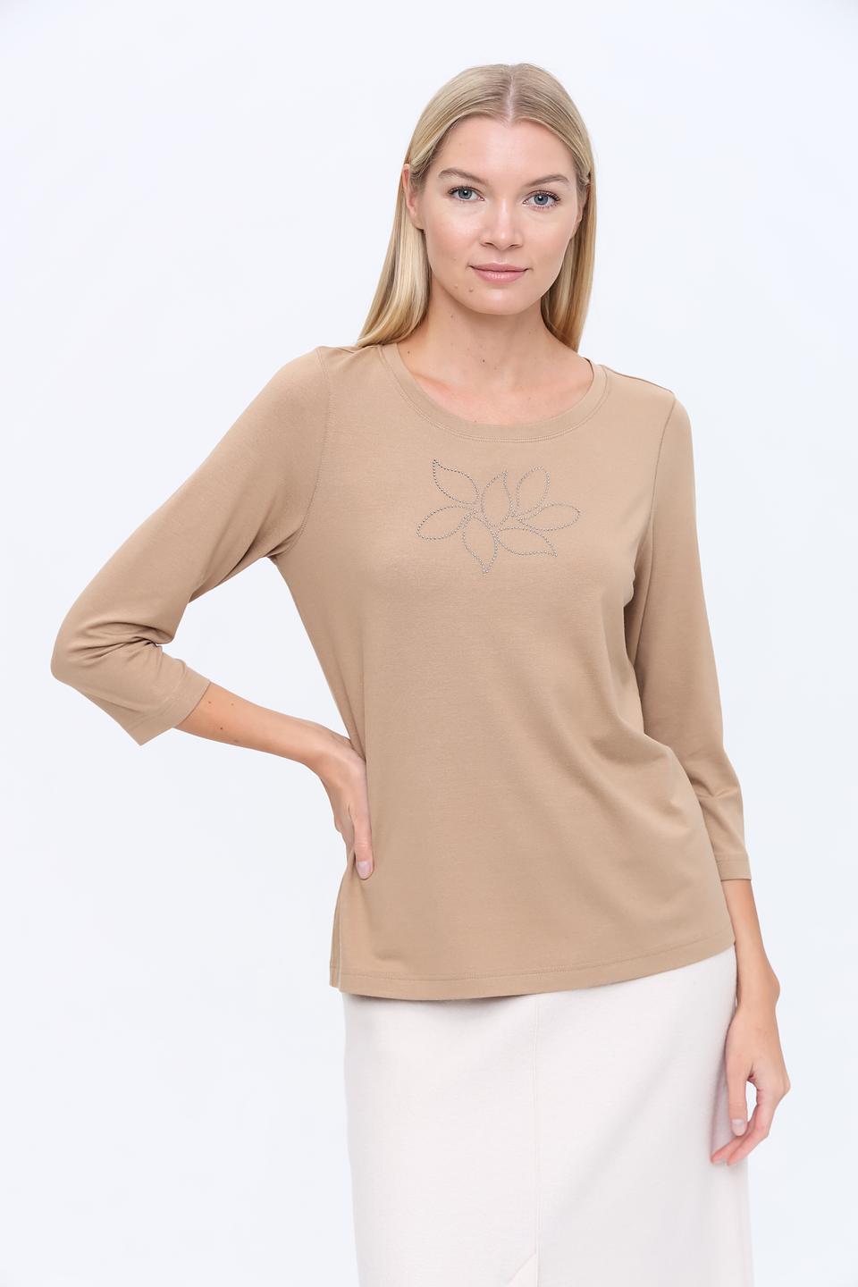 Лонгслив Sommer mann с цветком