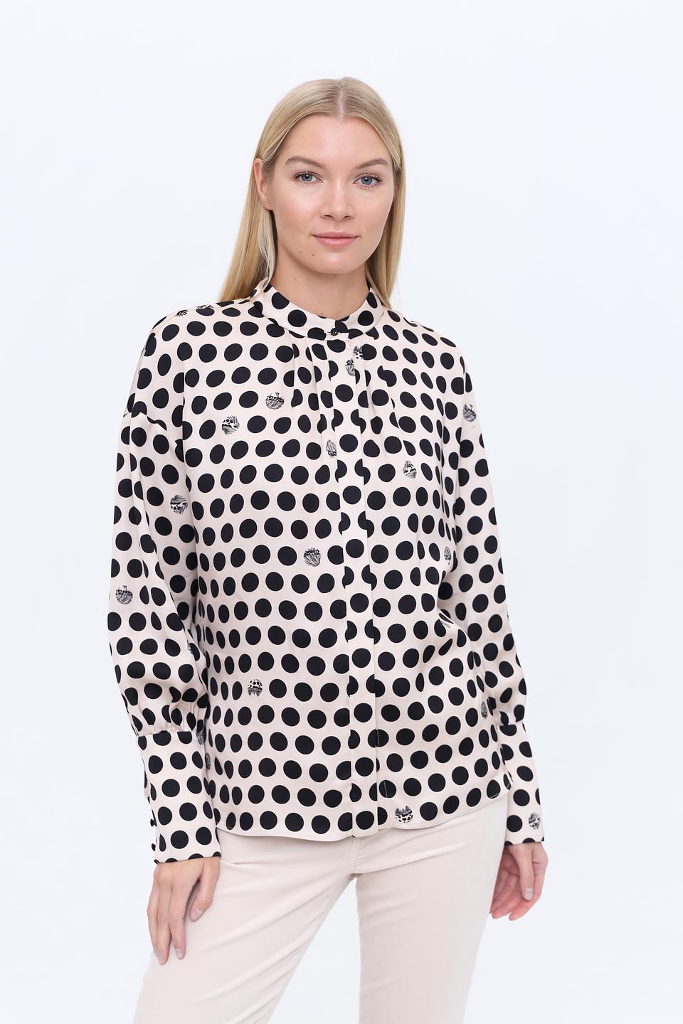 Блуза Marc Cain в горошек