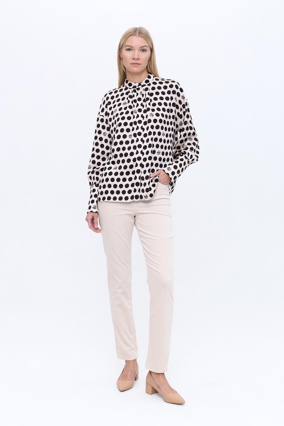 Блуза Marc Cain в горошек