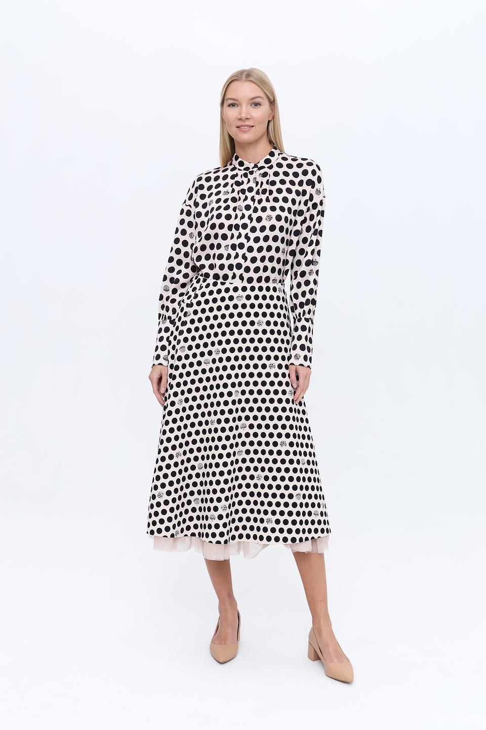 Блуза Marc Cain в горошек