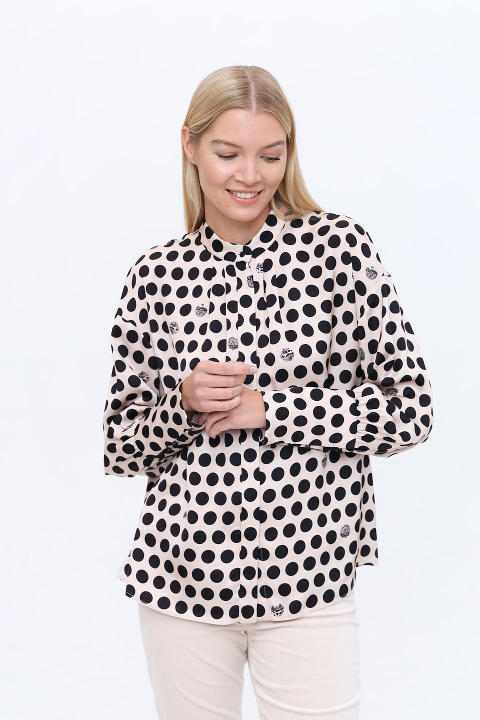 Блуза Marc Cain в горошек