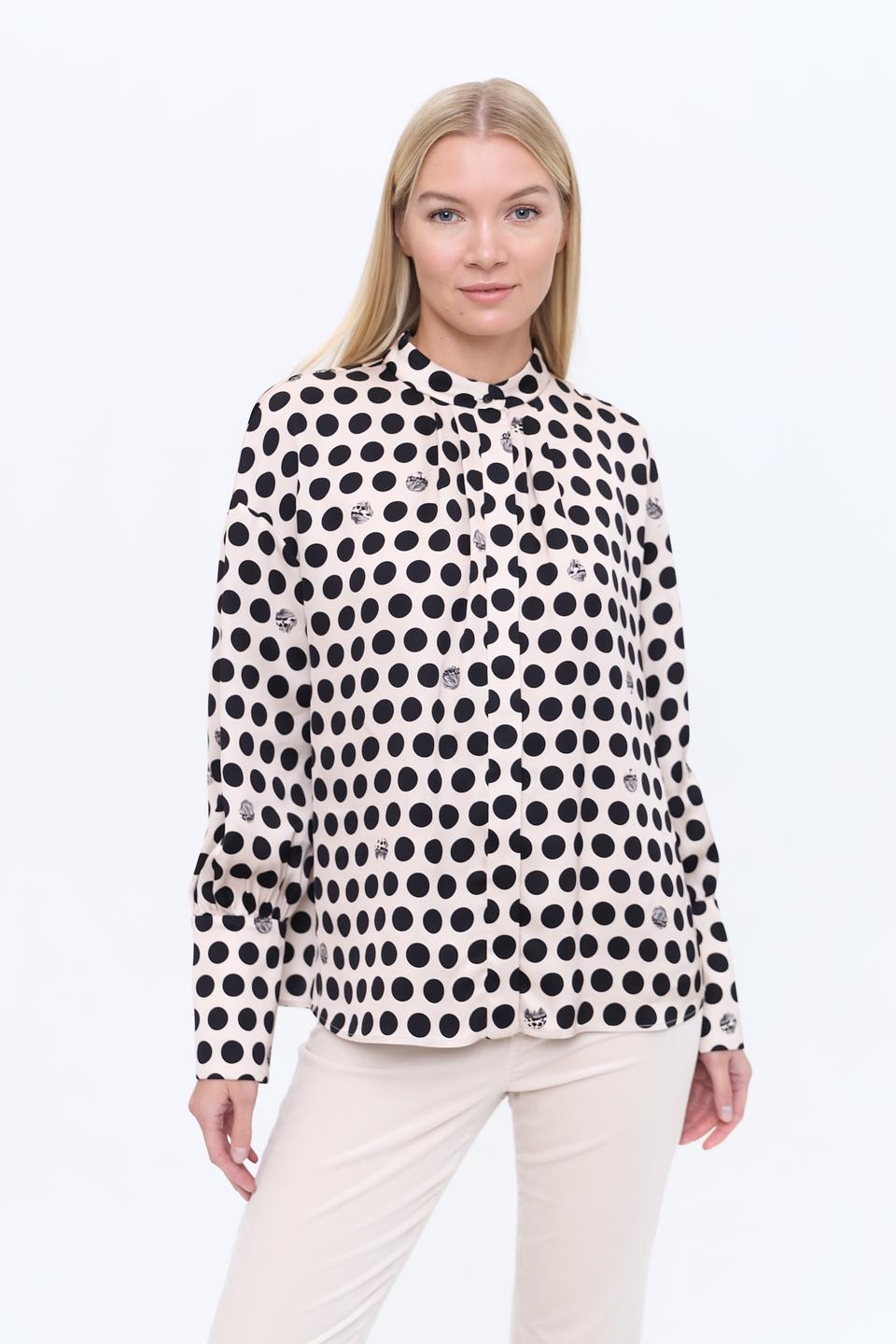 Блуза Marc Cain в горошек