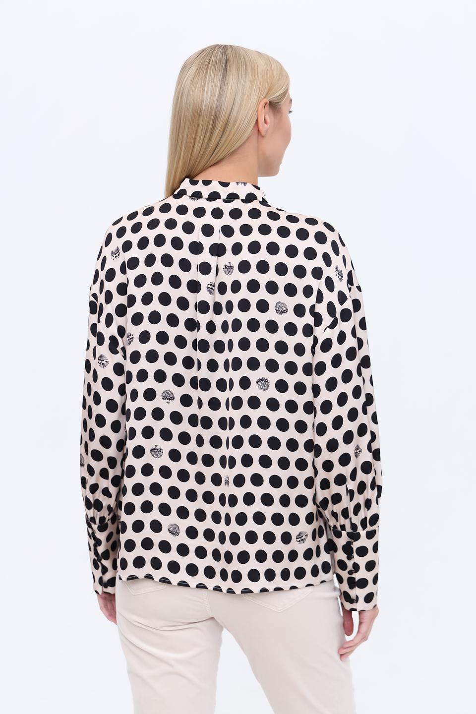 Блуза Marc Cain в горошек