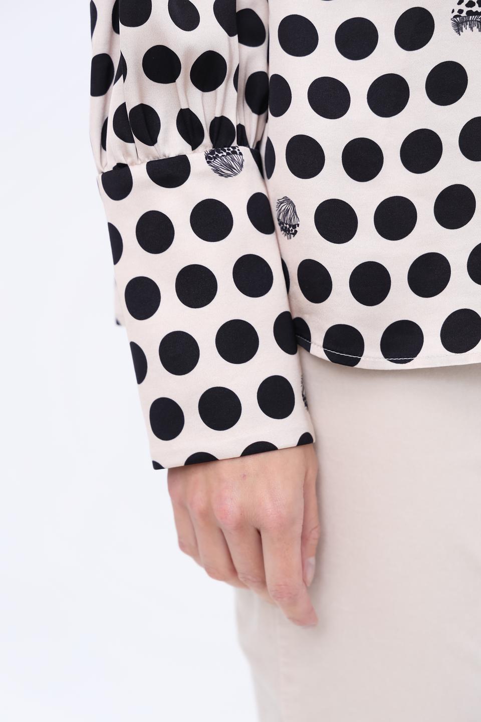 Блуза Marc Cain в горошек