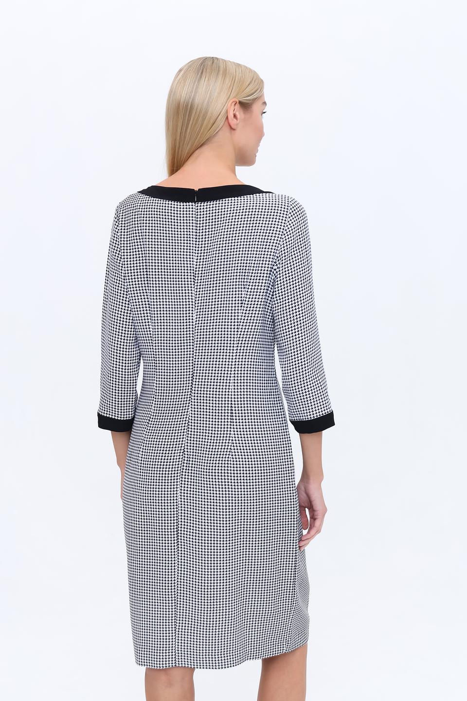 Платье Marc Cain в клетку с бантом