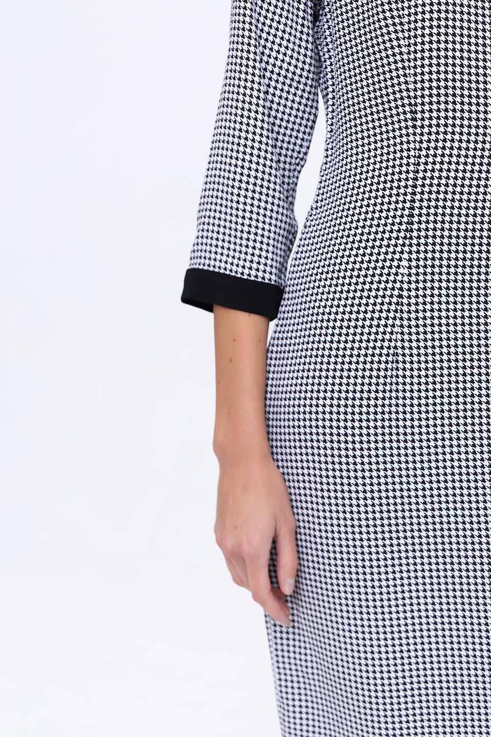 Платье Marc Cain в клетку с бантом