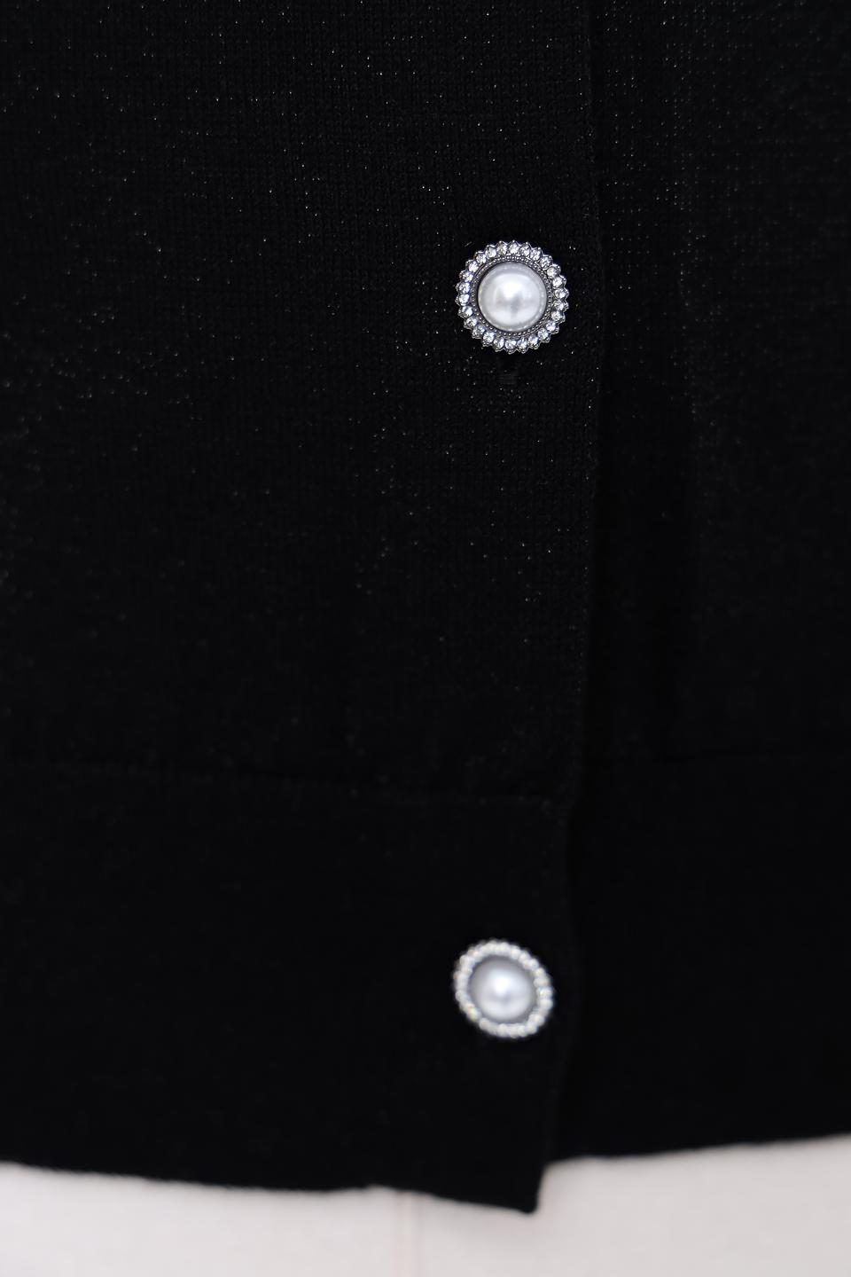 Жакет Marc Cain с вышивкой чёрный