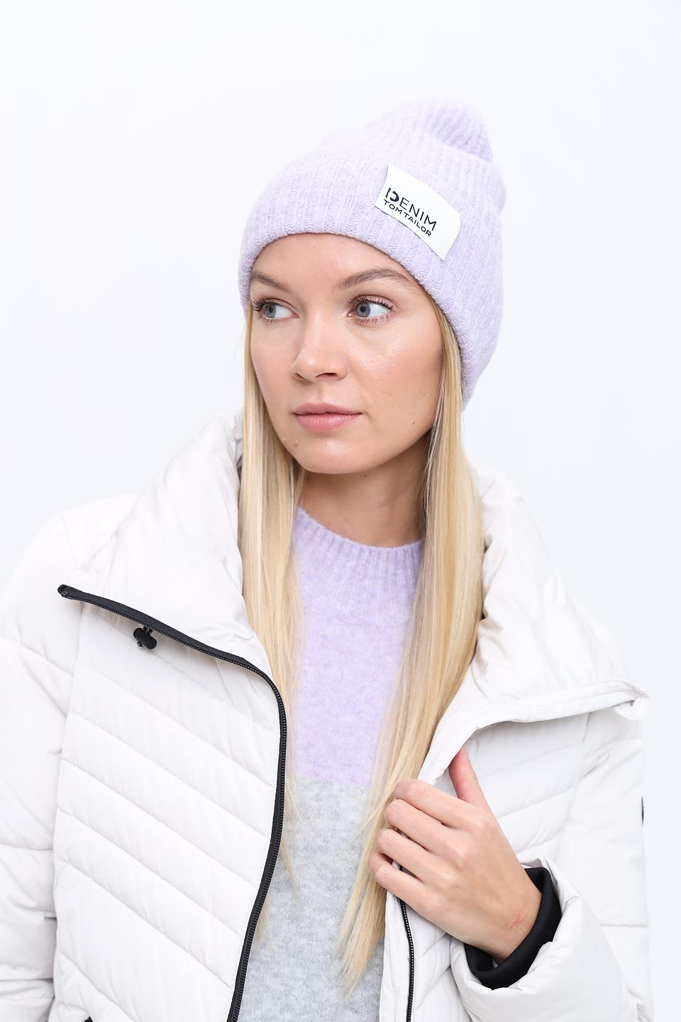 Шапка Tom Tailor denim лавандовая