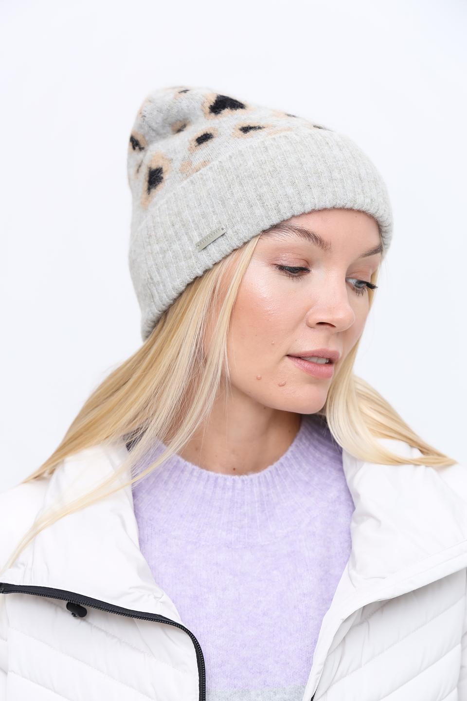 Шапка Seeberger с леопардовым принтом