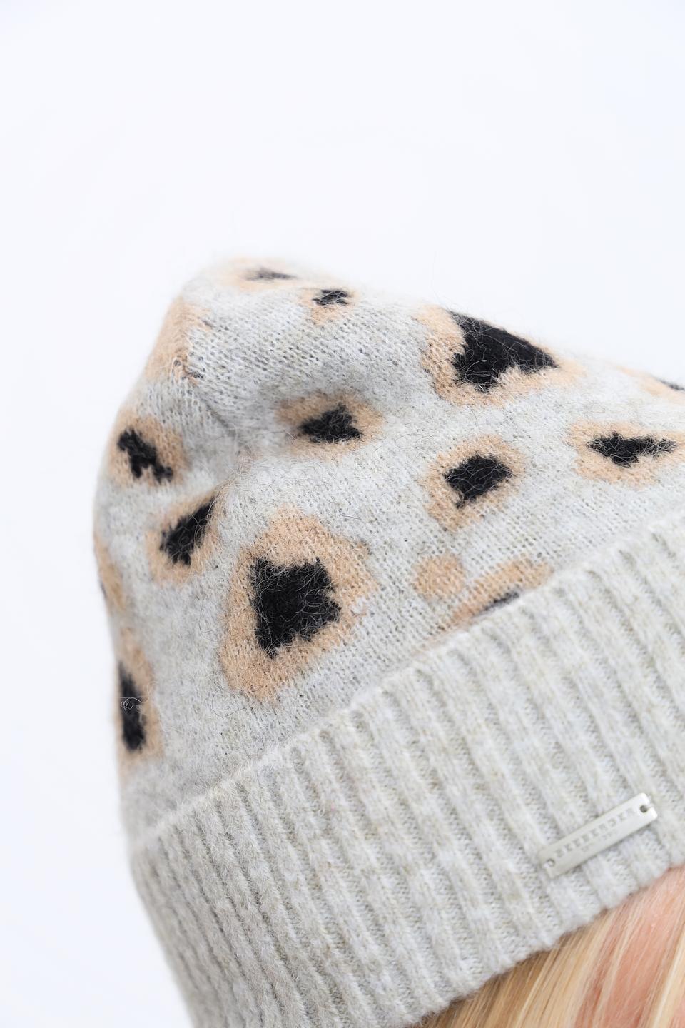 Шапка Seeberger с леопардовым принтом