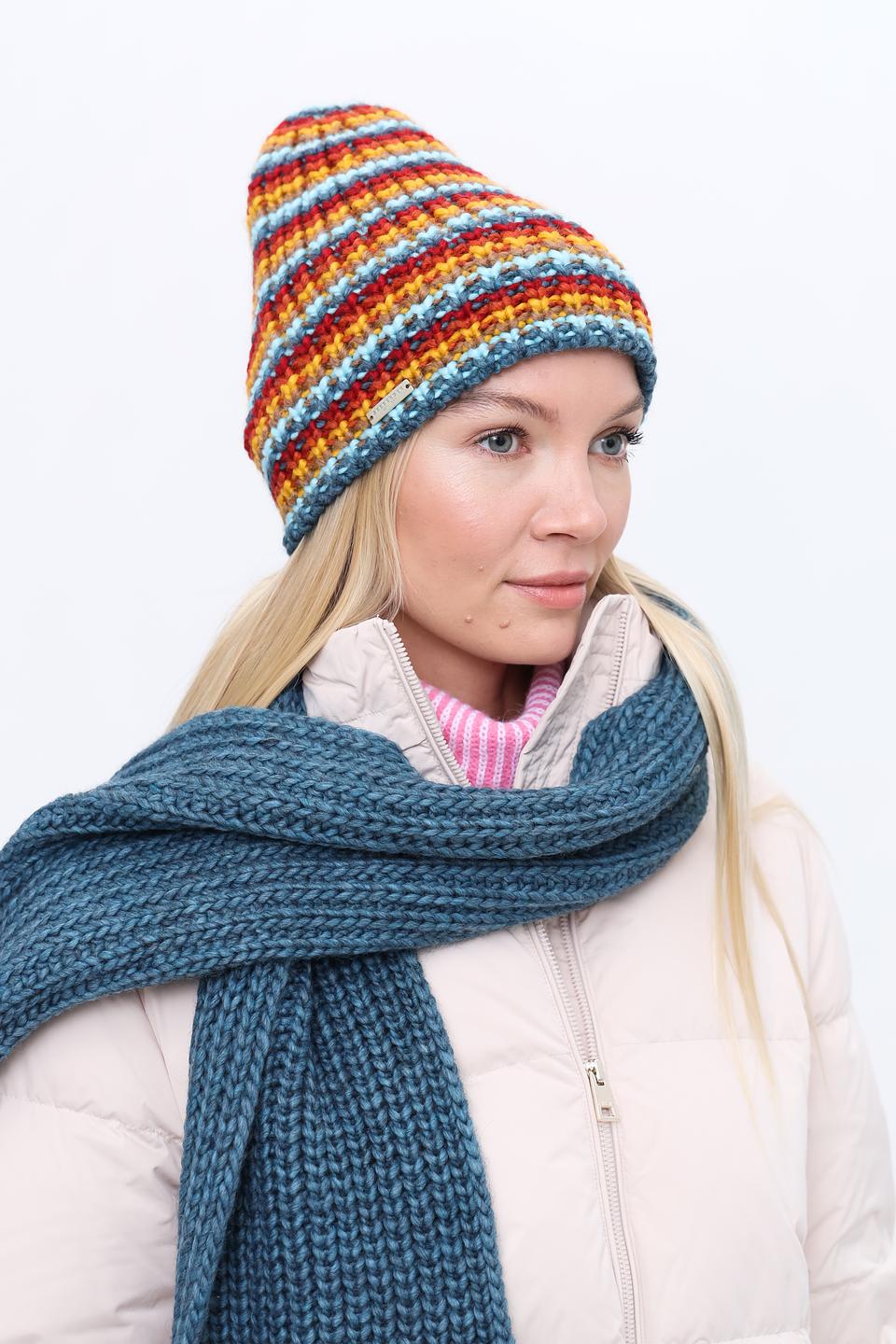 Шапка Seeberger полосатая