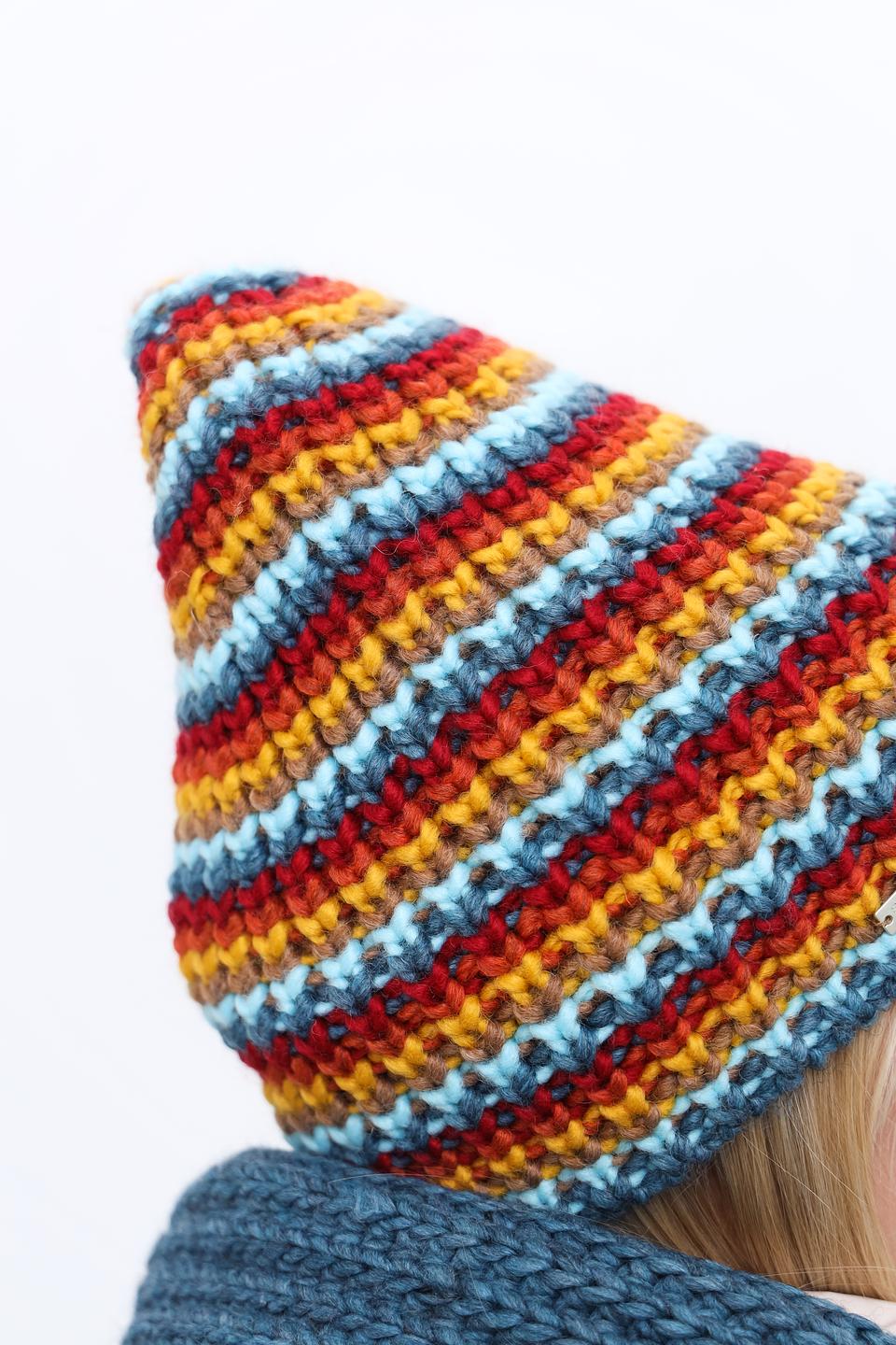 Шапка Seeberger полосатая