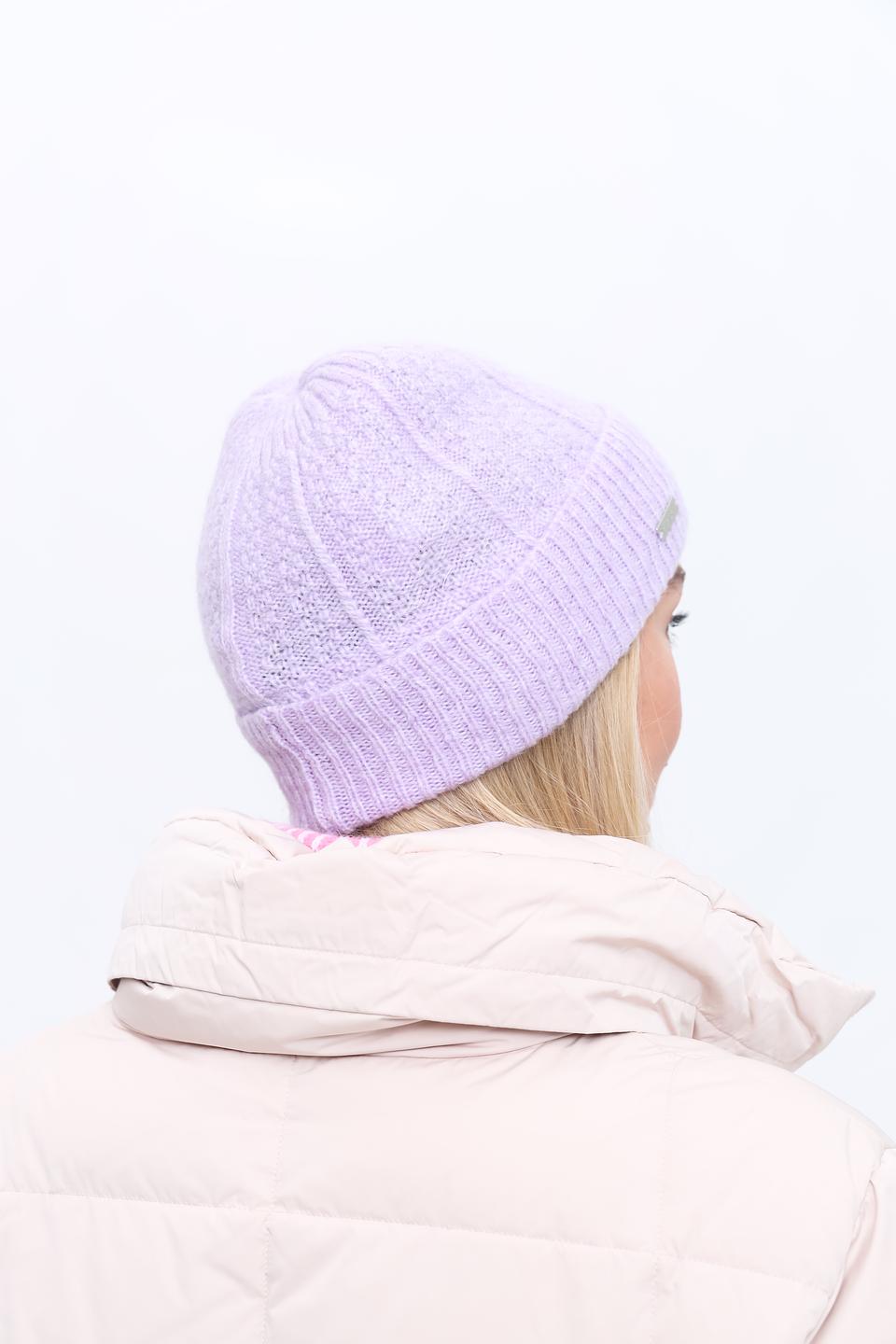 Шапка Seeberger вязаная лавандовая