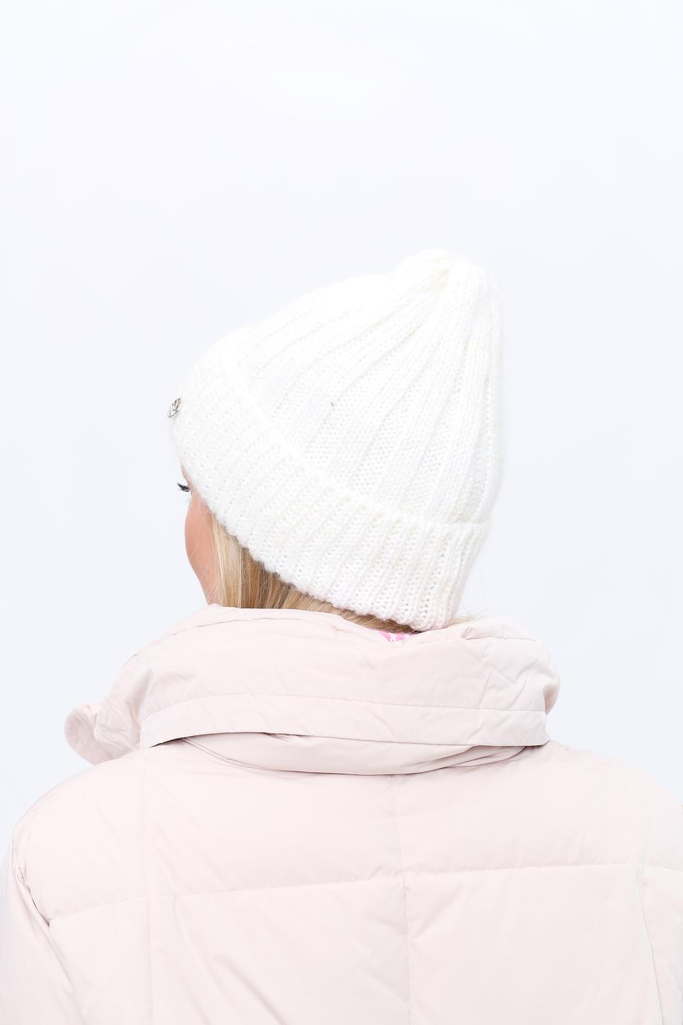 Шапка Marhatter вязаная белая