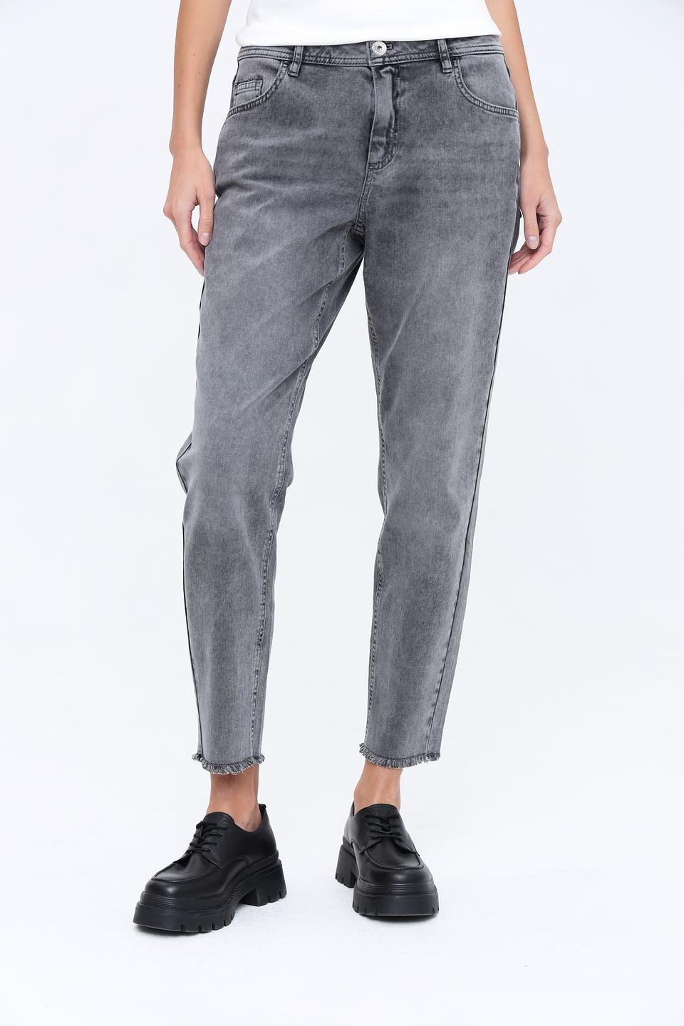 Джинсы Taifun серые с потертостями