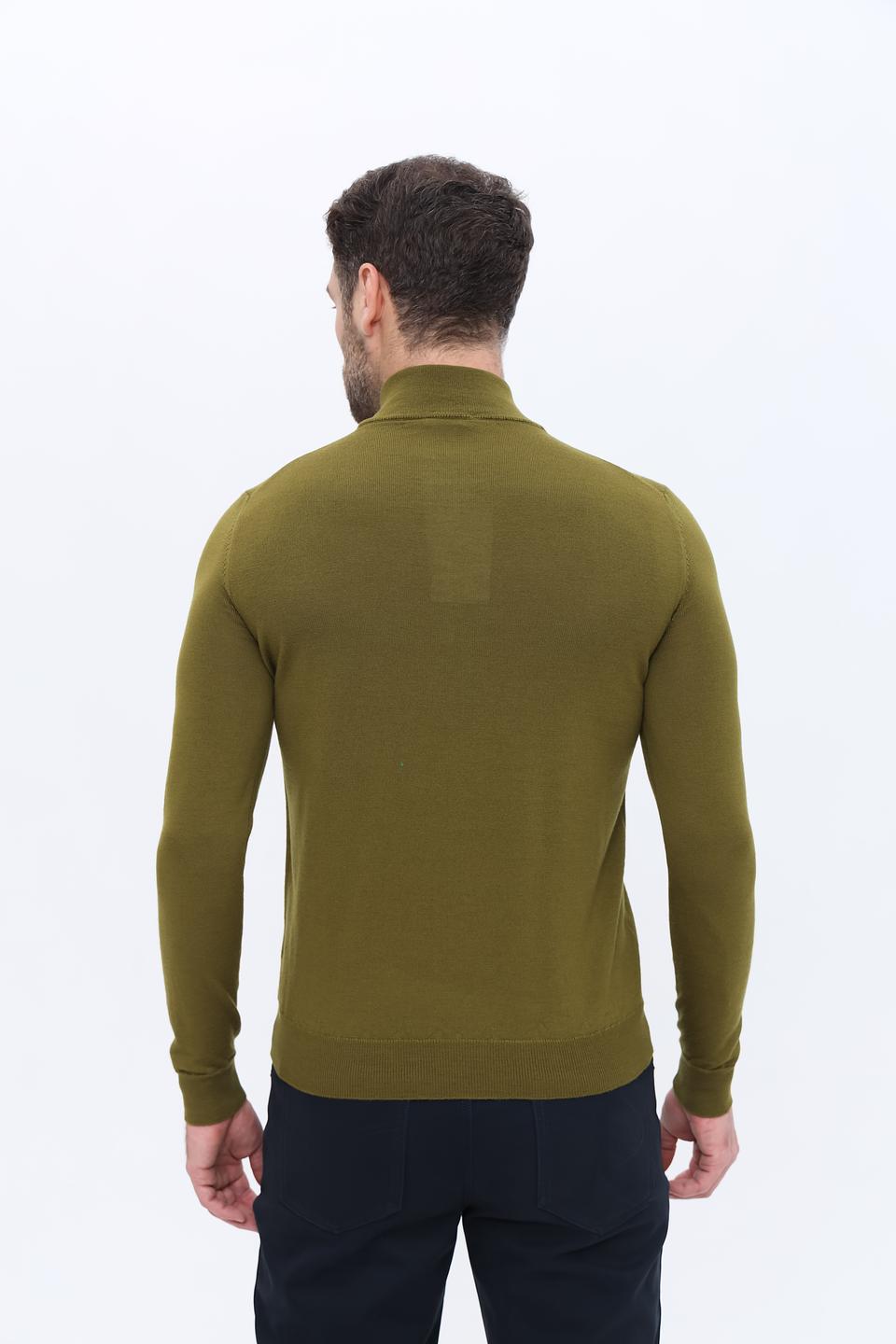 Джемпер Radi Perugia оливковый с молнией