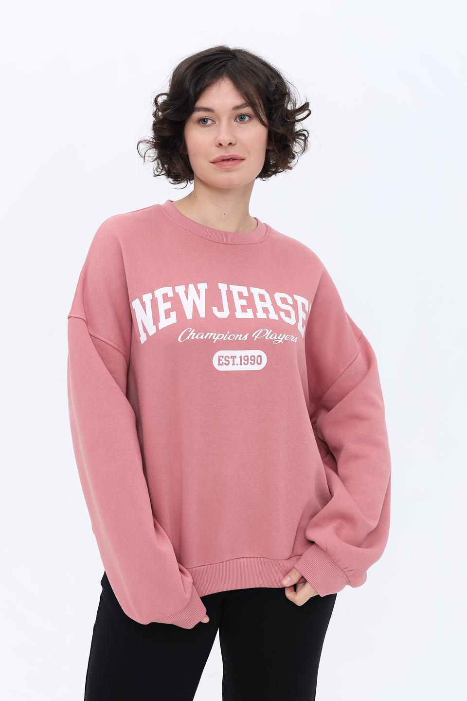 Толстовка Alcott New Jersey розовая