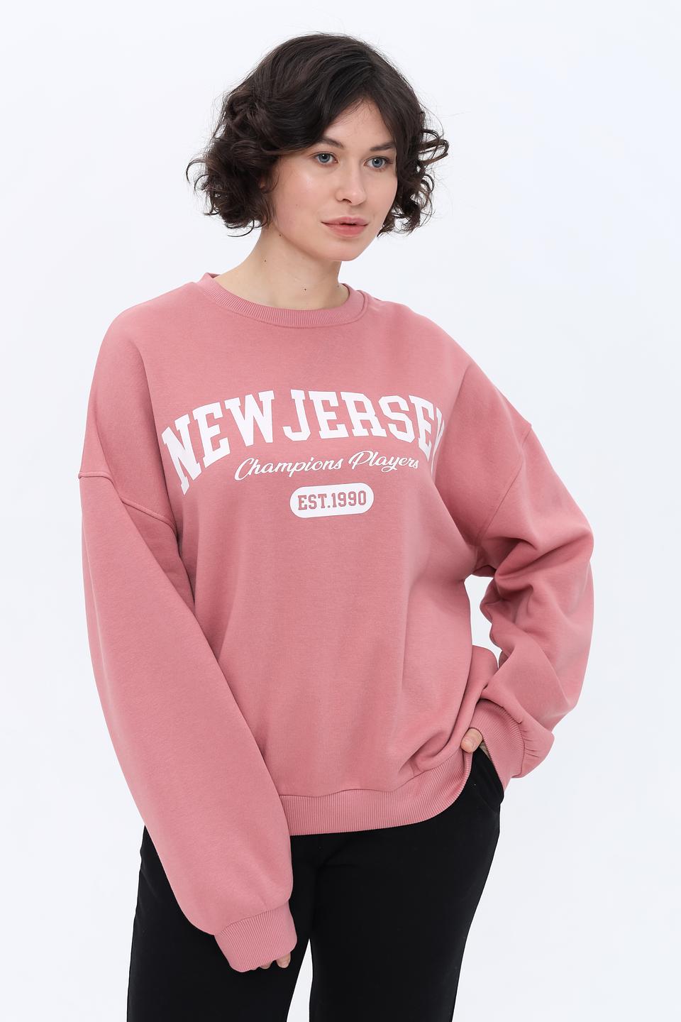 Толстовка Alcott New Jersey розовая