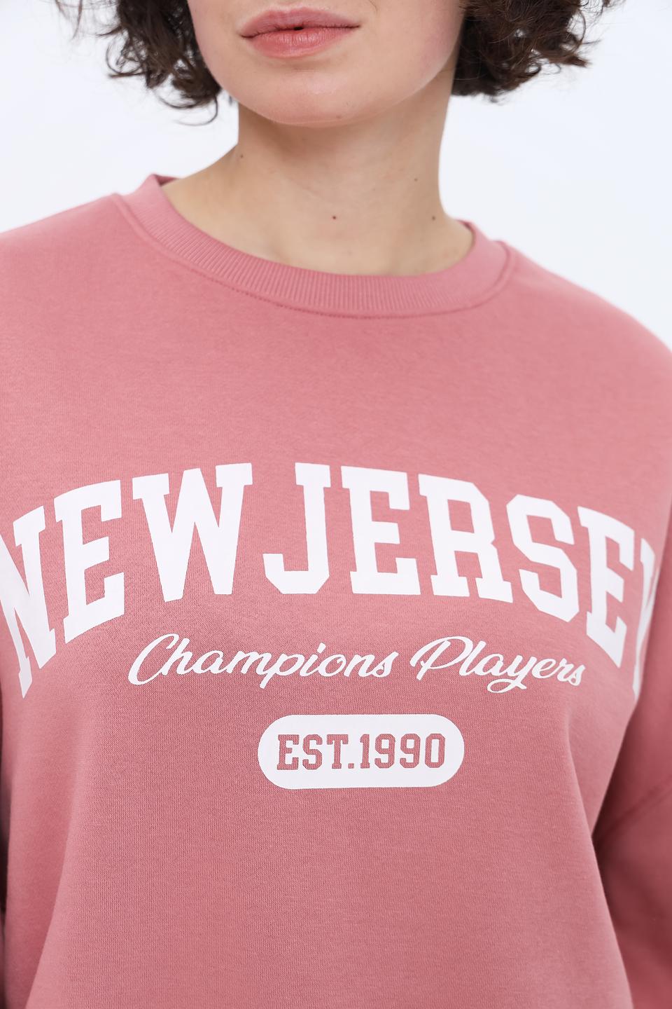 Толстовка Alcott New Jersey розовая