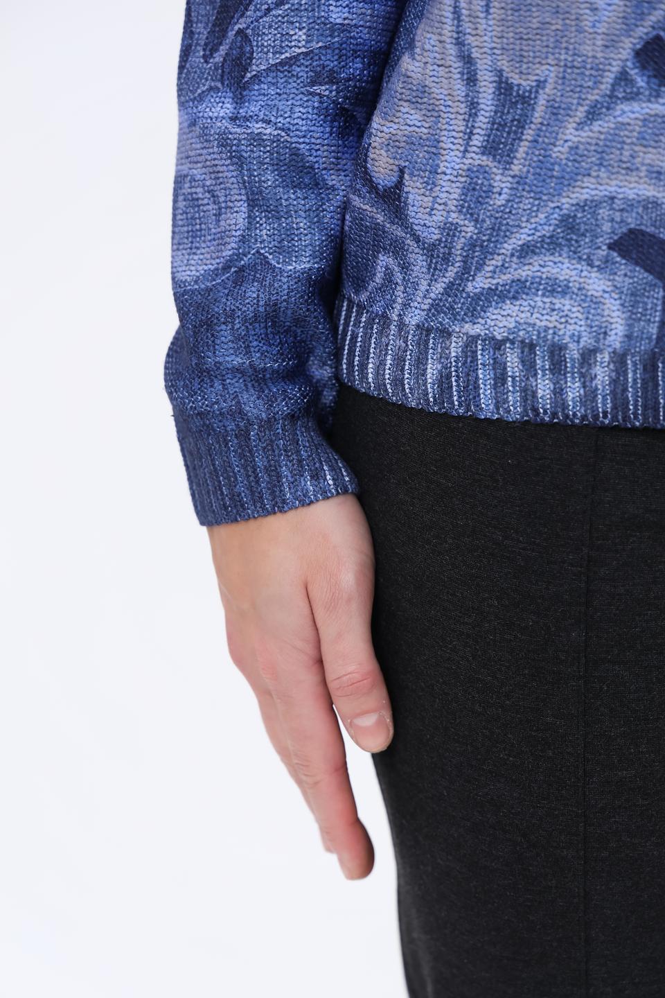 Пуловер Olsen с узором синий