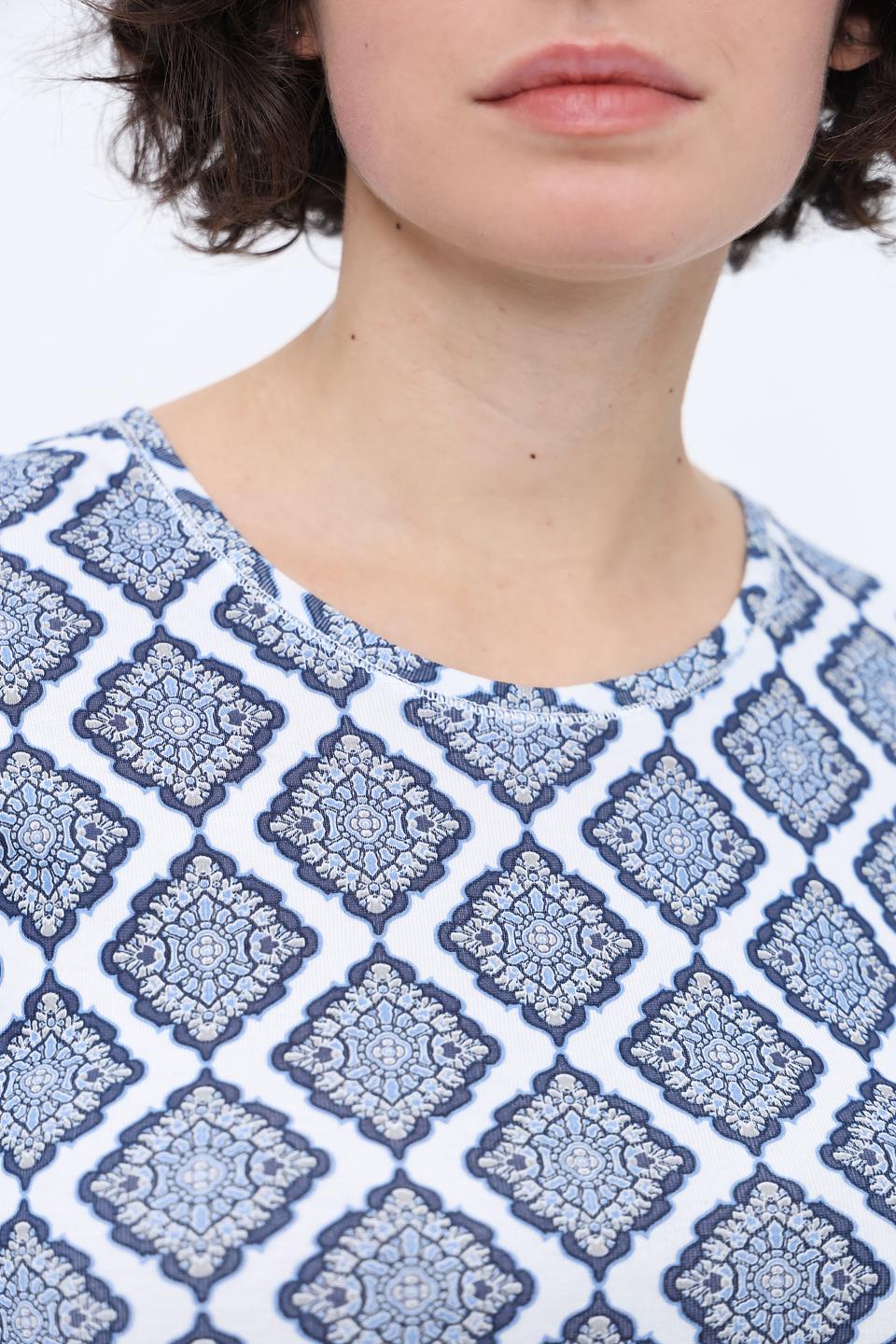 Лонгслив Olsen с геометрическим рисунком