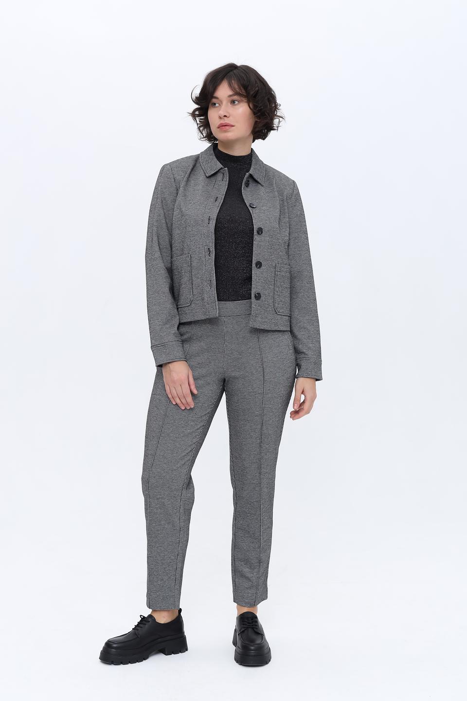 Брюки клетка Olsen серые