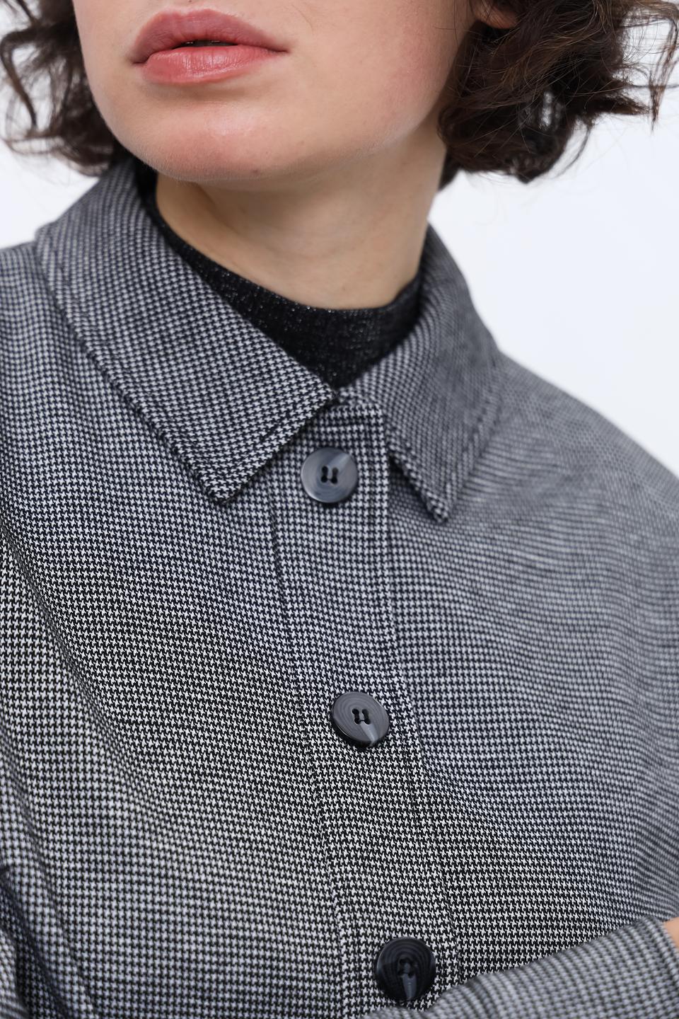 Жакет Olsen в клетку серый