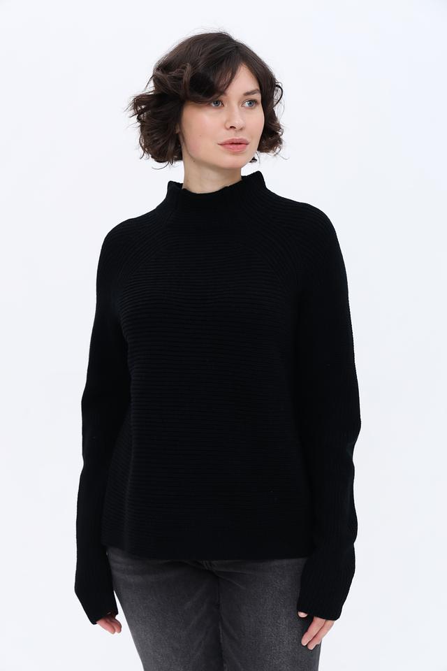 Пуловер Olsen чёрный с горлом