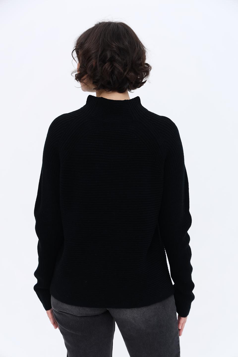 Пуловер Olsen чёрный с горлом