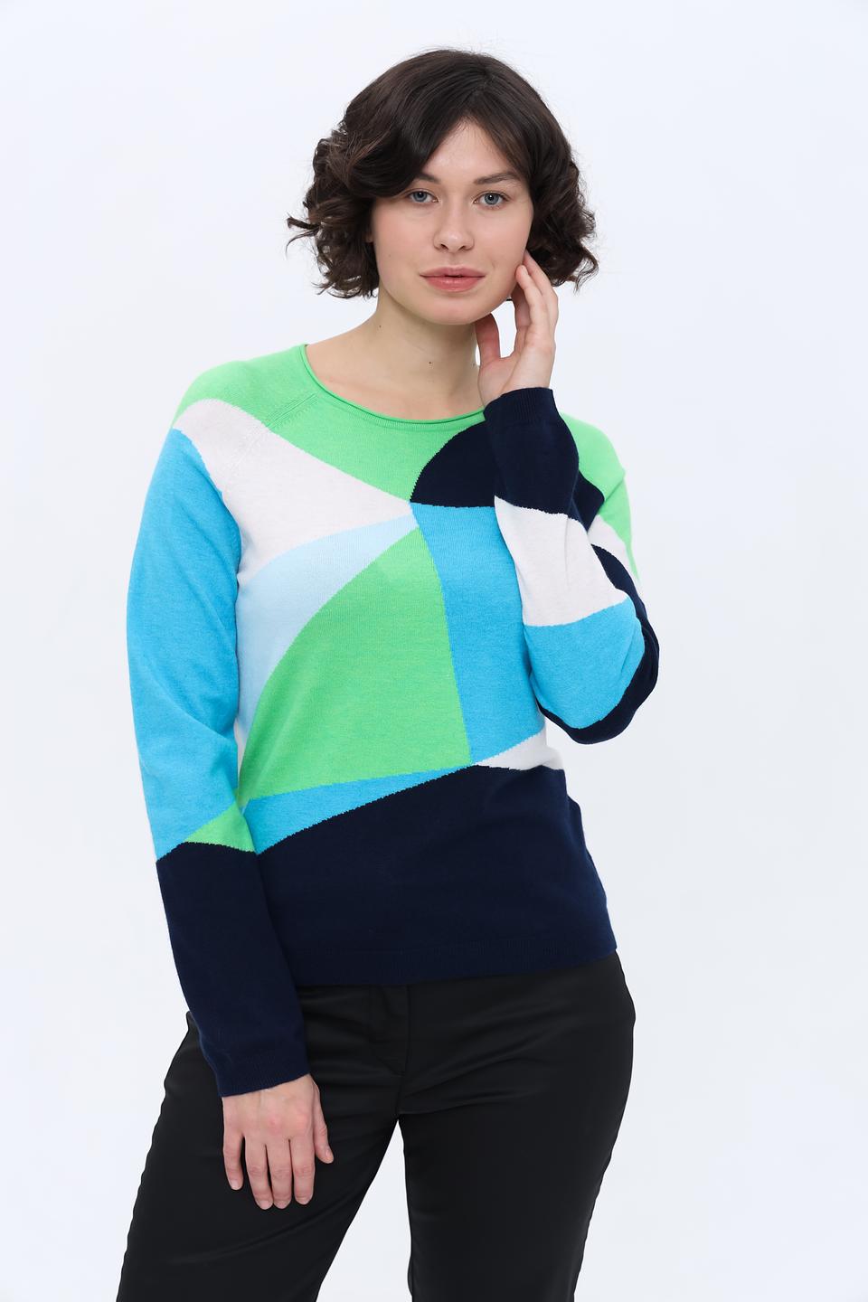 Пуловер Rabe collection геометрия
